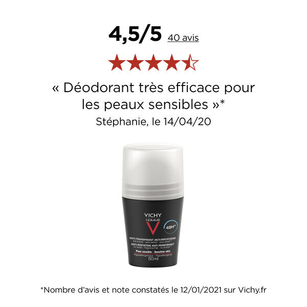 Déodorant Anti-Irritation 48H pour Homme Vichy