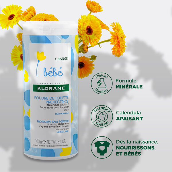 Poudre de Toilette Bébé Klorane