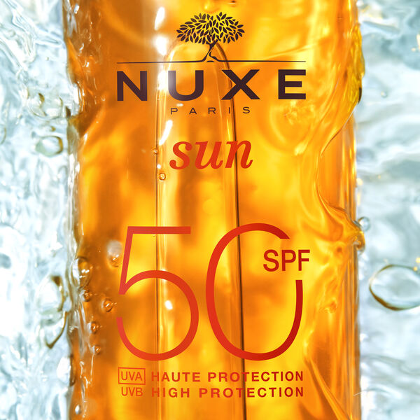 Huile solaire bronzante haute protection SPF50 Nuxe