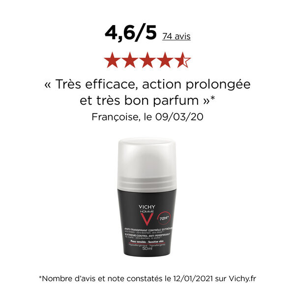 Anti-Transpirant 72H pour Homme Vichy