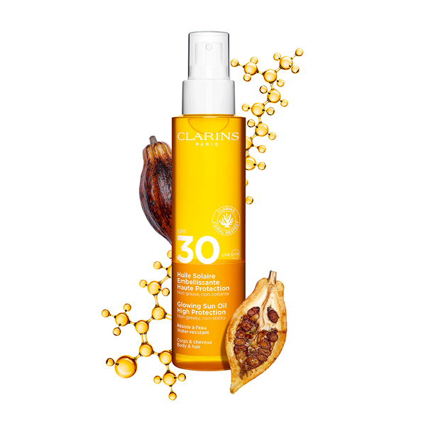 Huile Solaire Embellissante Haute Protection Corps SPF30 Clarins