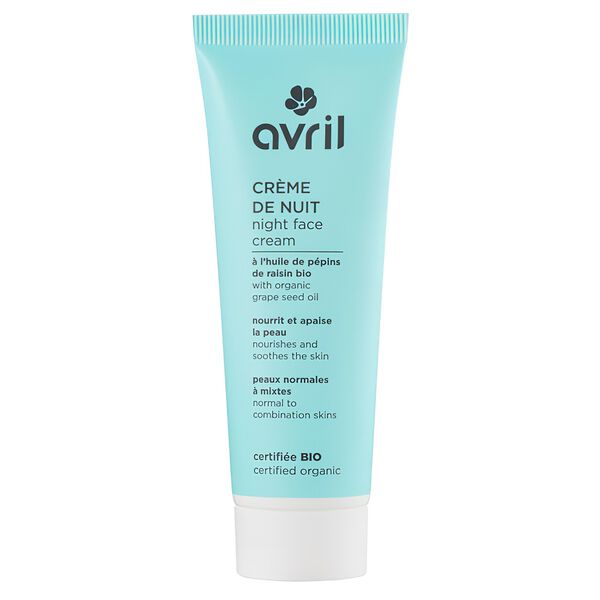 Crème de nuit Certifié Bio Avril