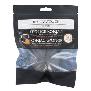 &Eacute;ponge Konjac Extrait de Charbon de Bambou