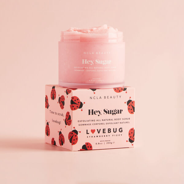 Hey, Sugar All Natural Body Scrub - Lovebug Strawberry Fizzy NCLA Beauty