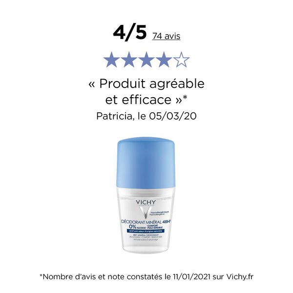 Déodorant Minéral Anti-Odeur 48H Vichy