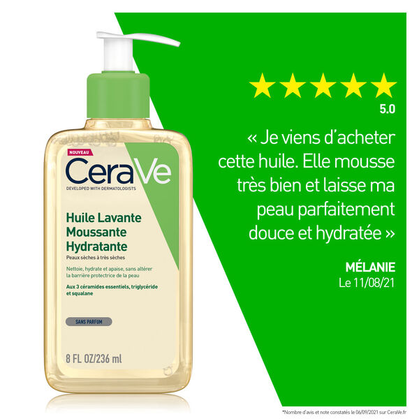 Huile Lavante Moussante Cerave