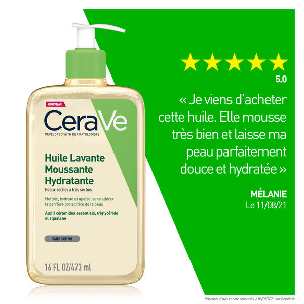 Huile Lavante Moussante Cerave